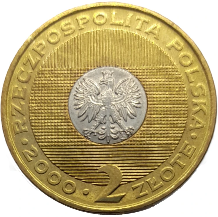Moneta okolicznościowa 2 zł Rok 2000 2000 awers