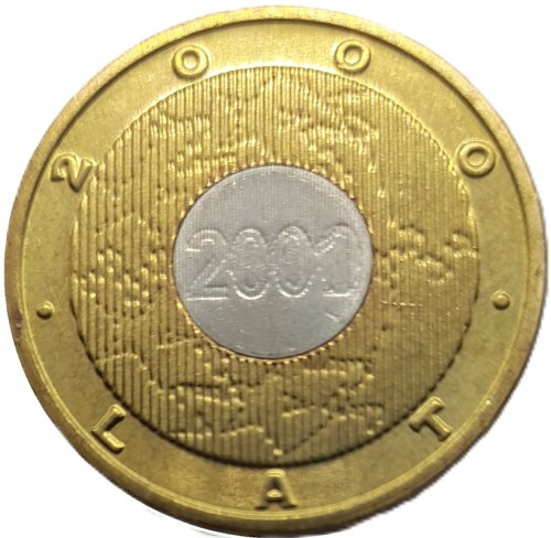 Moneta okolicznościowa 2 zł Rok 2000 2000 awers
