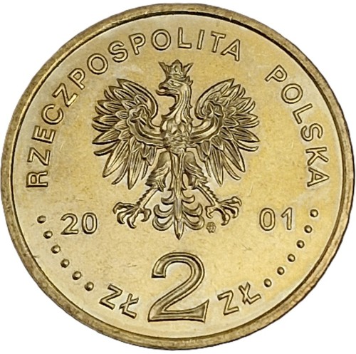 Moneta okolicznościowa 2 zł Henryk Wieniawski 2001 awers