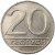 Moneta obiegowa PRL 20 złotych 1990 rewers