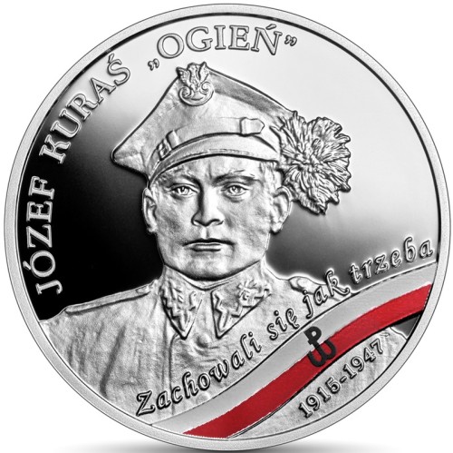 Moneta 10 zł Józef Kuraś Ogień 2023 rewers