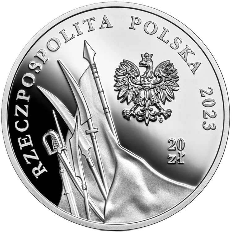 Moneta 20 zł 160. rocz. Powstania Styczniowego 2023 awers