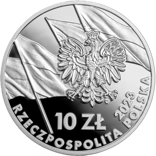 Moneta 10 zł Marsz Niepodległości 2023 awers
