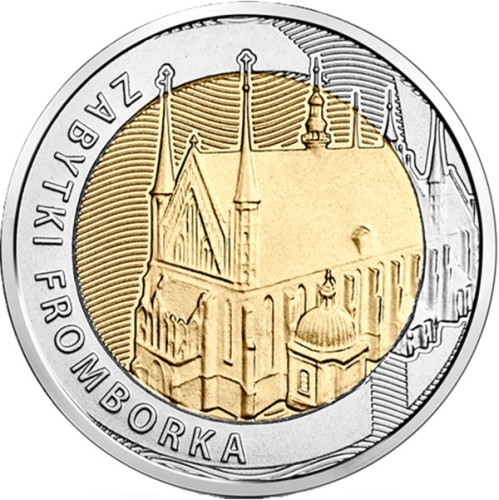 Moneta okolicznościowa 5 zł Zabytki Fromborka 2019 rewers