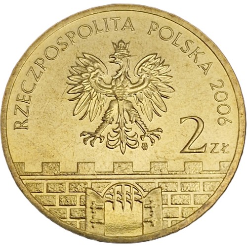 Moneta 2 zł Jarosław 2006 awers Historyczne miasta