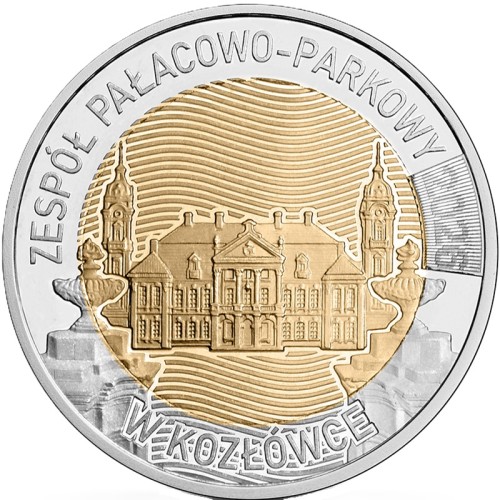 Moneta 5 zł Zespół pałacowo-parkowy w Kozłówce 2026 rewers