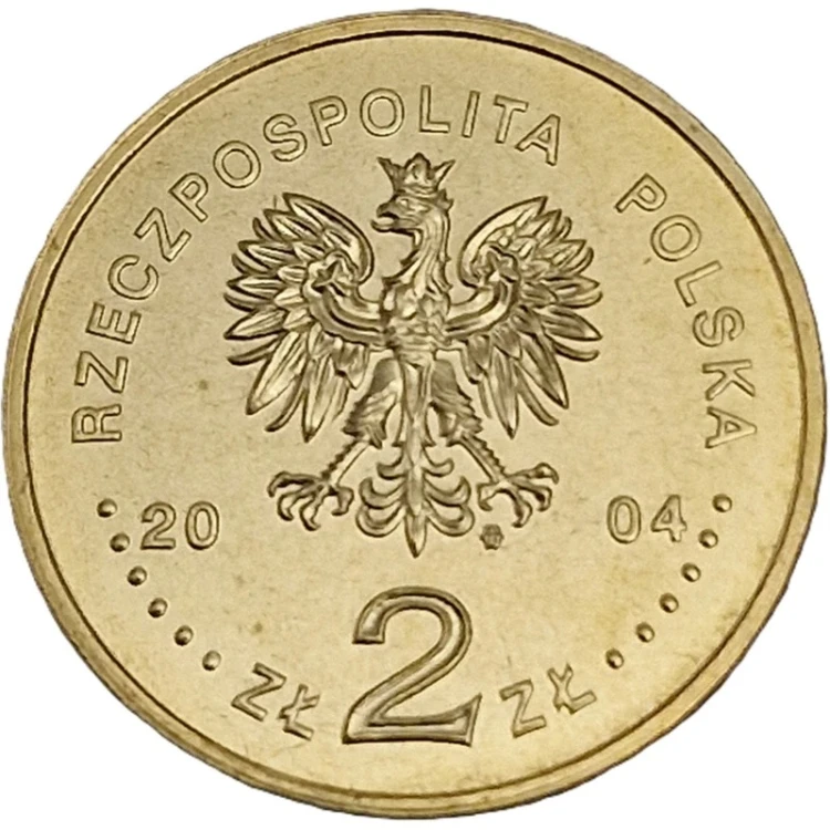 Moneta okolicznościowa 2 zł Dożynki 2004 awers