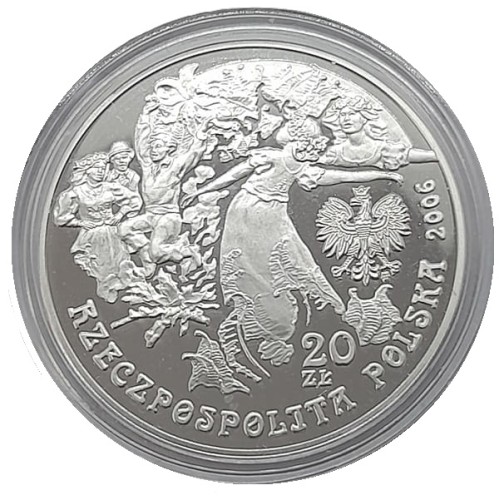 Moneta 20 zł Noc Świętojańska 2006 awers