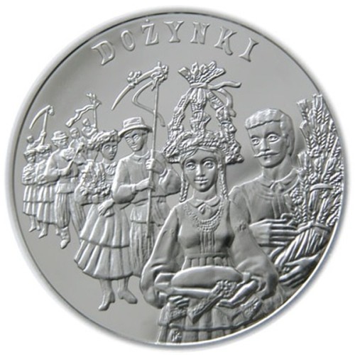 Moneta 20 zł Dożynki 2004 rewers