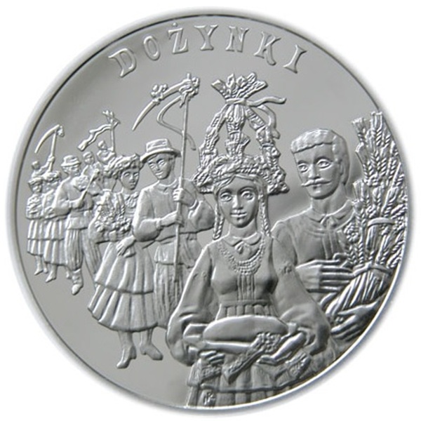 Moneta 20 zł Dożynki 2004 rewers