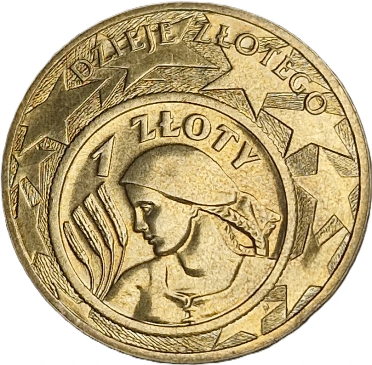 Moneta okolicznościowa 2 zł Dzieje złotego 2004 rewers