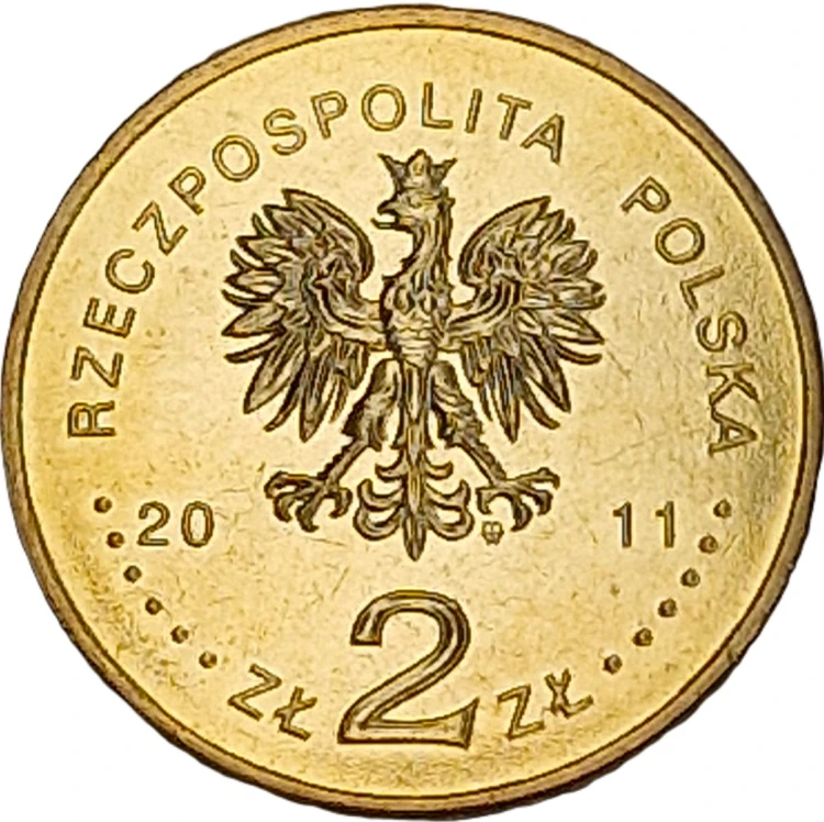Moneta 2 zł Czesław Miłosz 2011 awers