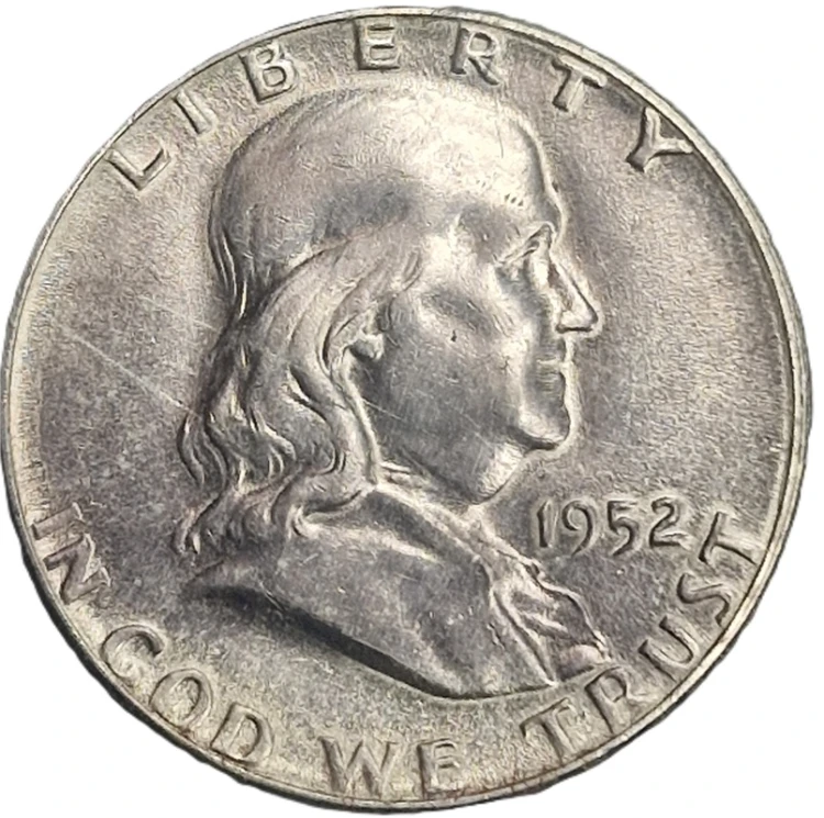 Moneta pół dolara 1962 Franklin USA rewers