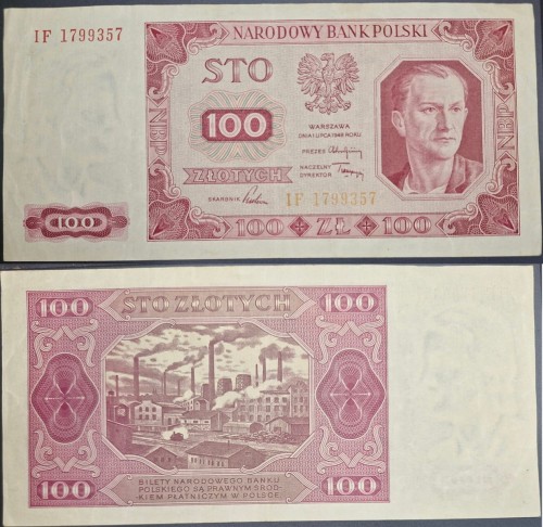 Banknot 100 złotych 1948