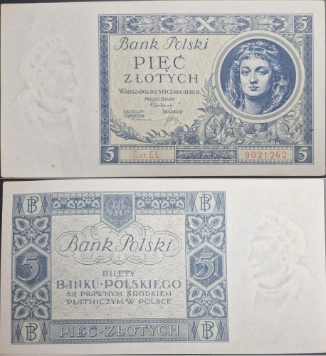 Banknot 5 złotych 1930