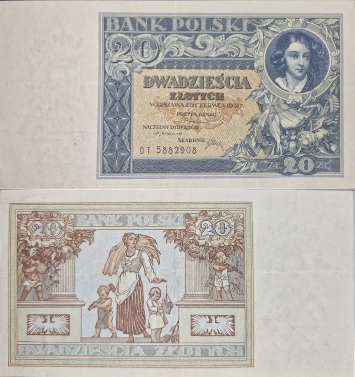 Banknot 20 złotych 1931