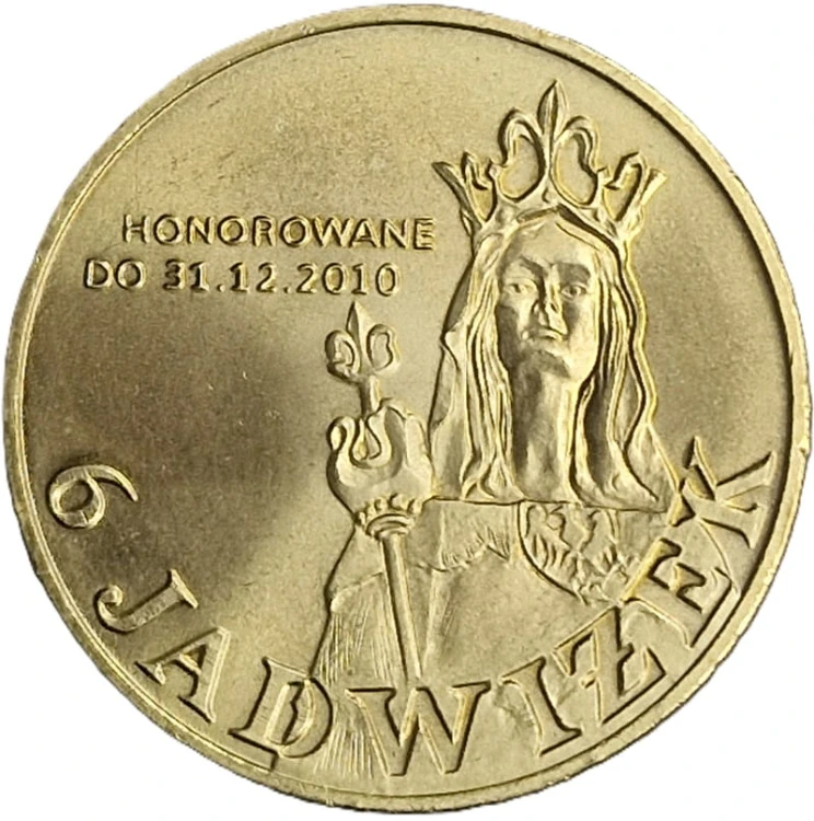 Moneta zastępcza 6 Jadwiżek Radomsko 2010 rewers