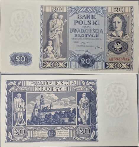 Banknot 20 zł 1936