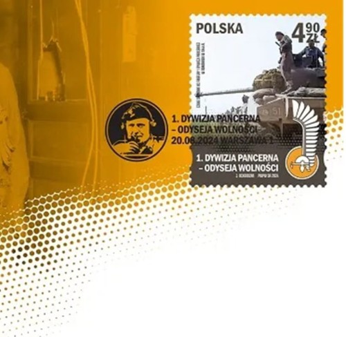 Koperta FDC 1 Dywizja pancerna Odyseja Wolności II 2024 2333 szczegół