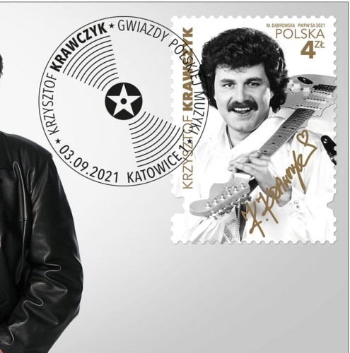 Koperta FDC Krzysztof Krawczyk 2021 szczegol