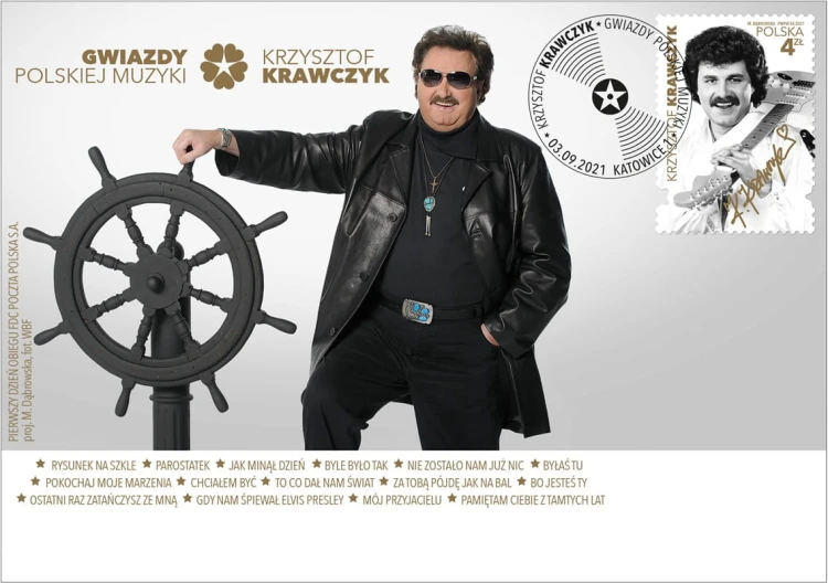 Koperta FDC Krzysztof Krawczyk 2021