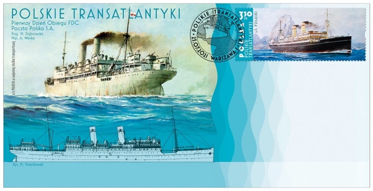 Polskie transatlantyki FDC Puławski 2021