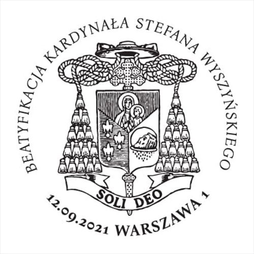 Datownik FDC Beatyfikacja kardynała Stefana Wyszyńskiego 2021