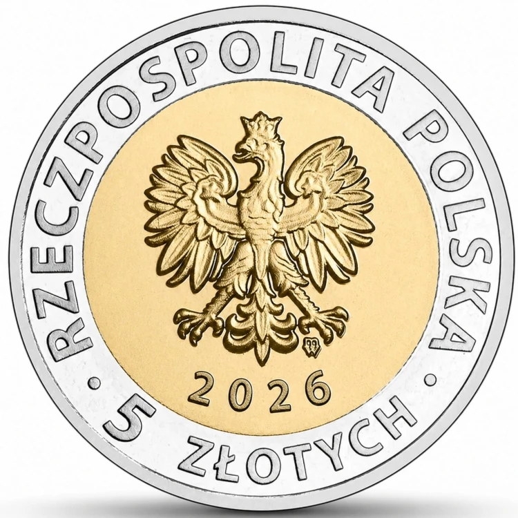 Moneta 5 zł Zamek Kapituły Warmińskiej w Olsztynie 2026 awers