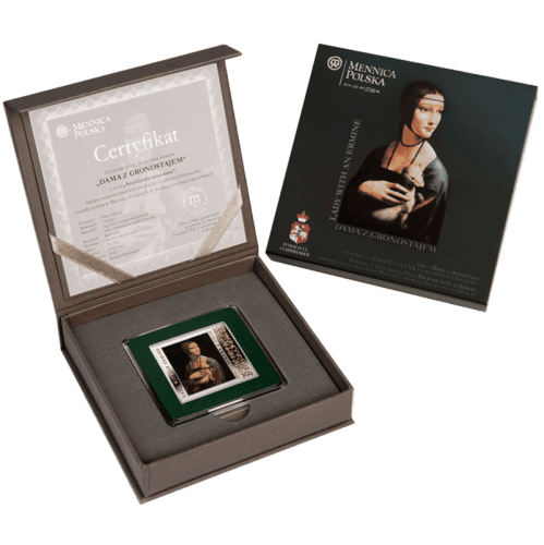 1 dolar Dama z gronostajem Arcydzieła renesansu 2012 box