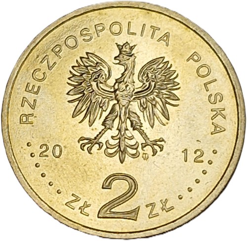 Moneta 2 zł Bolesław Prus 2012 awers