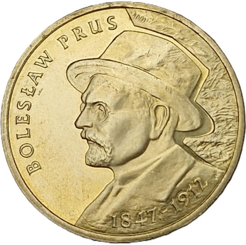Moneta 2 zł Bolesław Prus 2012 rewers