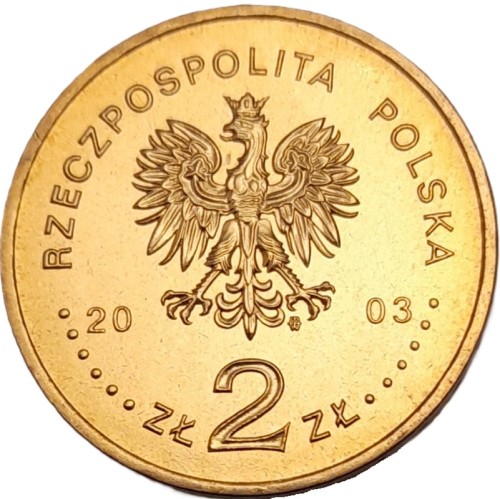 Moneta okolicznościowa  2 zł Generał Stanisław Maczek 2003 awers