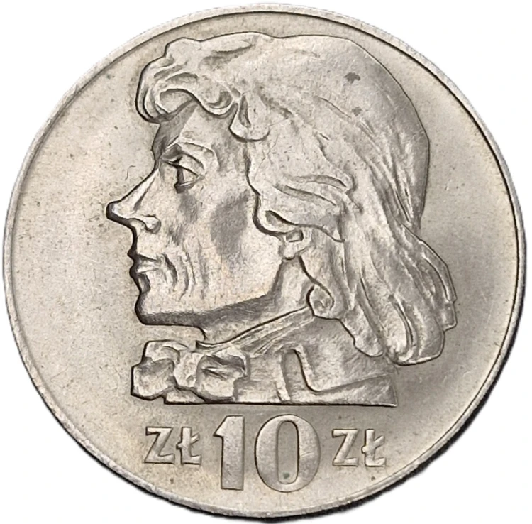 Moneta 10 zł 1970 Kościuszko rewers