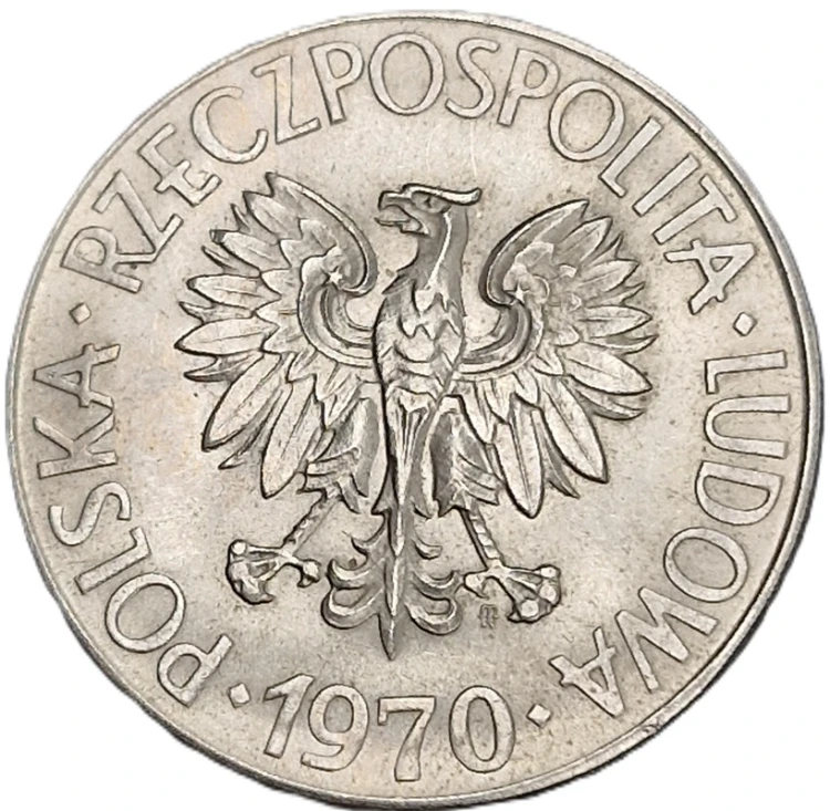 Moneta 10 zł 1970 Kościuszko awers