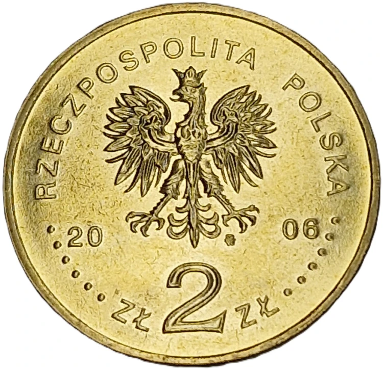 Moneta 2 zł 500-lecie Wydania Statutu Łaskiego 2006 awers
