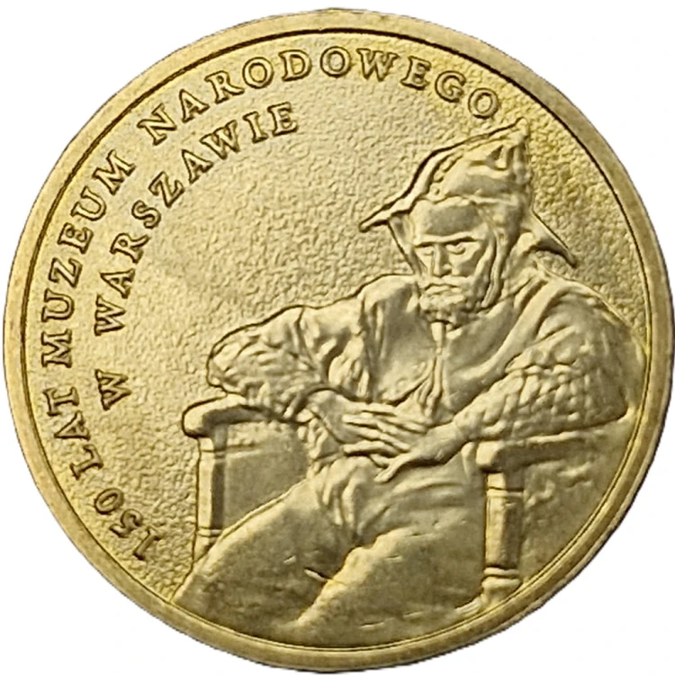Moneta 2 zł 150-lat Muzeum Narodowego w Warszawie 2012 rewers