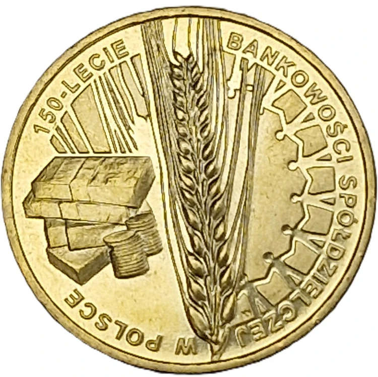 Moneta 2 zł 150-lecie Bankowości Spółdzielczej w Polsce 2012 rewers