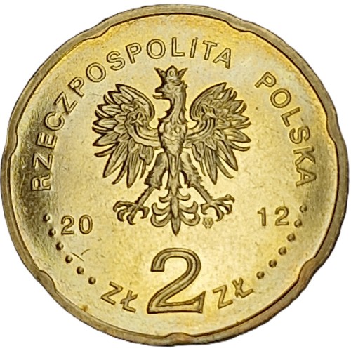Moneta 2 zł 50-lecie Programu 3 Polskiego Radia 2012 awers