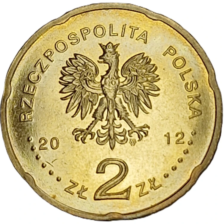 Moneta 2 zł 50-lecie Programu 3 Polskiego Radia 2012 awers