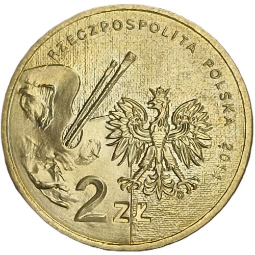 Moneta okolicznościowa 2 zł Zofia Stryjeńska 2011 awers