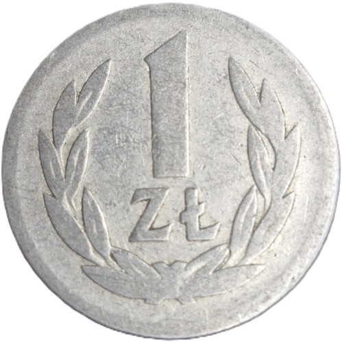 Moneta 1 złoty 1949 bz stan 3 aluminium rewers