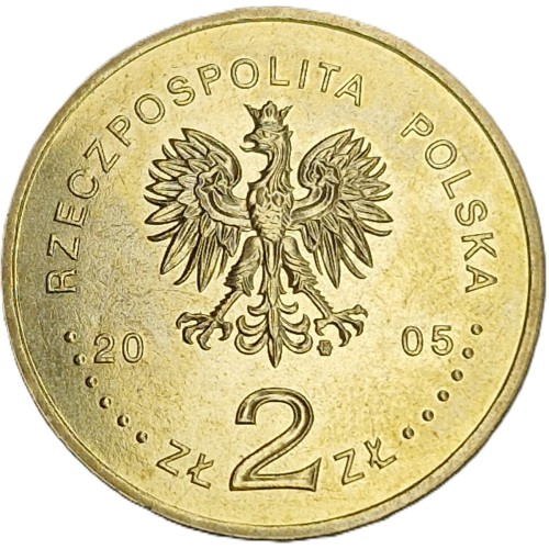 Moneta okolicznościowa 2 zł 350-leci Obrony Jasnej Góry 2005 awers