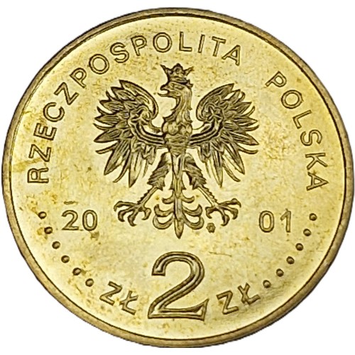 Moneta okolicznościowa 2 zł Michał Siedlecki 2001 awers