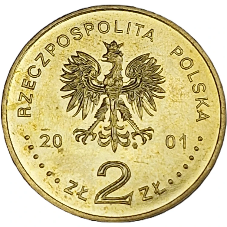 Moneta okolicznościowa 2 zł Michał Siedlecki 2001 awers