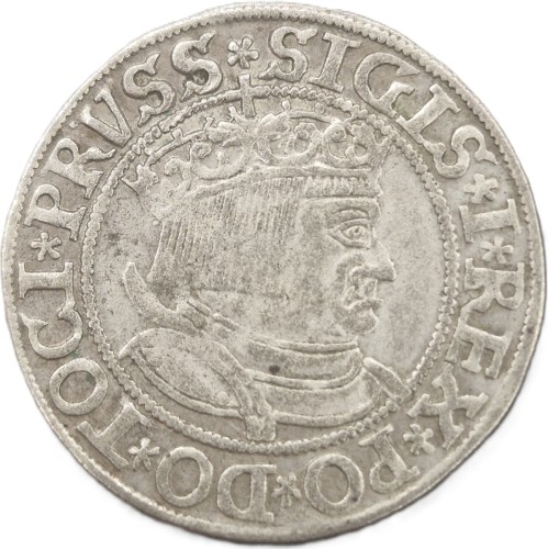 Moneta grosz toruński 1533 Zygmunt I Stary rewers