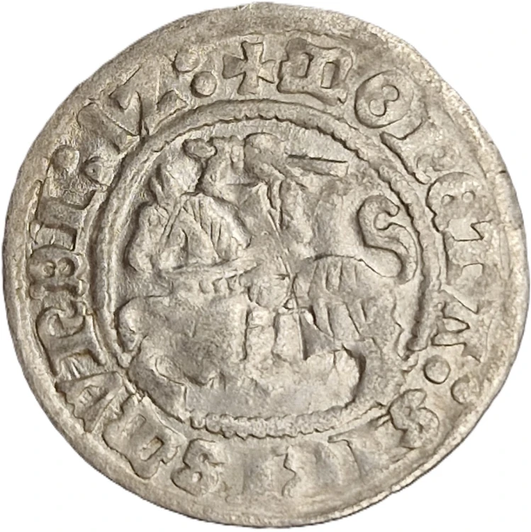 Moneta półgrosz 1510 Zygmunt I Stary rewers