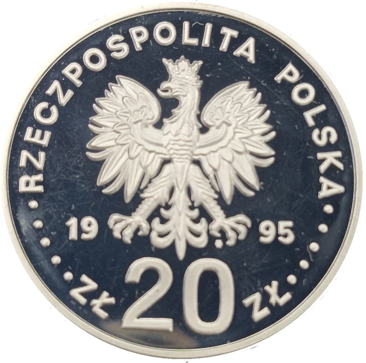 Moneta 20 zł Katyń 1995 awers