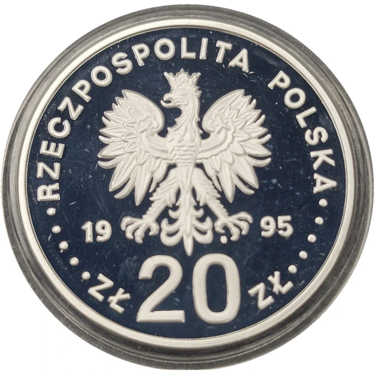 Moneta Moneta 20 zł 500 lat województwa płockiego 1995 awers