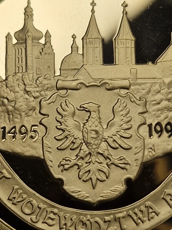 Moneta Moneta 20 zł 500 lat województwa płockiego 1995 szczegóły