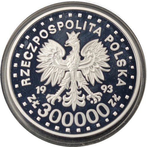 Moneta 300000 zł 50 rocznica powstania w getcie warszawskim 1993 awers